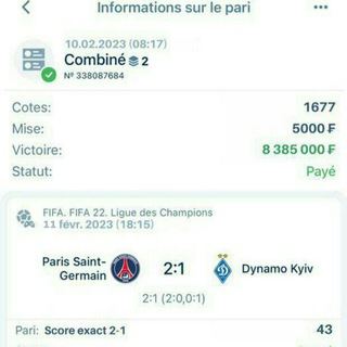 Score exacte fifa 22,23,24 sur à 100%