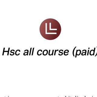 Hsc all course(paid)