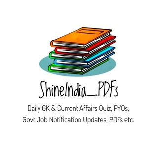 Shine India PDFs 🇮🇳 Free Govt Job's Alerts, Current Affairs, PDFs, PYQs, APPSC TGPSC, AP SI & POLICE RRB SSC Exam Updates.